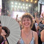 Festivalwaaier zilver glitter – sprankelend rave- & pride-accessoire – Weergave 4