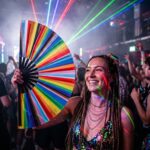 Festival-Fächer Pride Regenbogen-Streifen, CSD & Pride Accessoire, Weergave 2