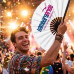 Festival-Fächer Hamburg Pride CSD in Weiß, Logo-Edition, Weergave 4