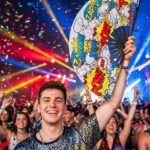 Festival Fan “ZAP BOOM POW” gele comic – Rave & Party – Weergave 4