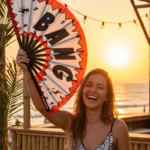 Festival Fan “BANG” comic in rood en wit – Rave & party accessoire – Weergave 5