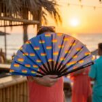 Festival Fan donkerblauw met regenboog hartjes – CSD & Pride – Weergave 6