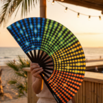 Festival Fan, zwart met regenboogstippen, Rave & CSD, Weergave 7