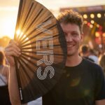 Festival Fan “VERS” in zwart – statement voor Rave & CSD – Weergave 3