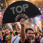 Festival Fan “TOP” in zwart – Rave & Pride statement – Weergave 4
