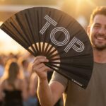 Festival Fan “TOP” in zwart – Rave & Pride statement – Weergave 3