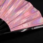 Festival Fan, holografisch roze, iriserend Pride-accessoire, Weergave 10