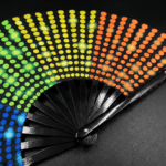 Festival Fan, zwart met regenboogstippen, Rave & CSD, Weergave 8