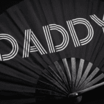 Festival Fan „DADDY” in zwart, rave- en Pride-accessoire, Weergave 6