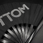 Festival Fan „BOTTOM” in het zwart, CSD- & Rave-accessoire, Weergave 6