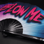 Festival Fan „BLOW ME” in paars-blauw, rave- & CSD-accessoire, Weergave 6