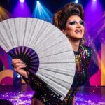Festival Fan in zilver met glitter, een sprankelend accessoire voor raves en CSD, Weergave 5
