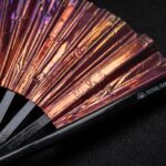 Festival Fans, holografisch, transparant, bordeauxrood, voor festivals en Raves, Weergave 5