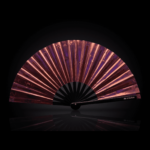 Festival Fans, holografisch, transparant, bordeauxrood, voor festivals en Raves, weergave 1