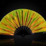 Festival Fans, holografisch, transparant, neongroen, voor Rave & Techno, Weergave 1