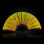 Festival Fans, holografisch, transparant, neongroen, voor Rave & Techno, weergave 1