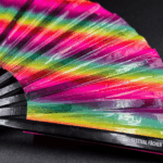 Transparante Festival Fan met regenboogstrepen voor CSD & Pride, Weergave 6
