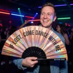 Festival Fan „IF LOST, COME DANCE WITH ME“ Holo-koper voor festivals en Raves, Weergave 2