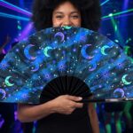 Festival Fan Maan & Sterren Nachtblauw voor festivals & boho, Weergave 2