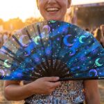 Festival Fan Maan & Sterren Nachtblauw voor festivals & boho, Weergave 3