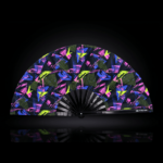 Festival Fan Neon-geometrie Zwart voor Techno & Rave, Weergave 1
