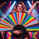 Festival-Fächer Pride Regenbogen-Streifen, CSD & Pride Accessoire, Weergave 5