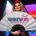 Festival-Fächer Hamburg Pride CSD in Weiß, Logo-Edition, Weergave 5