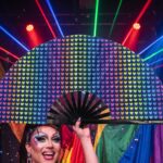 Festival Fan donkerblauw met regenbooghartjes, CSD & Pride, Weergave 5
