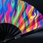 Festival Fan Psychedelic Fire, kleurrijk, voor Techno & Rave, Weergave 5