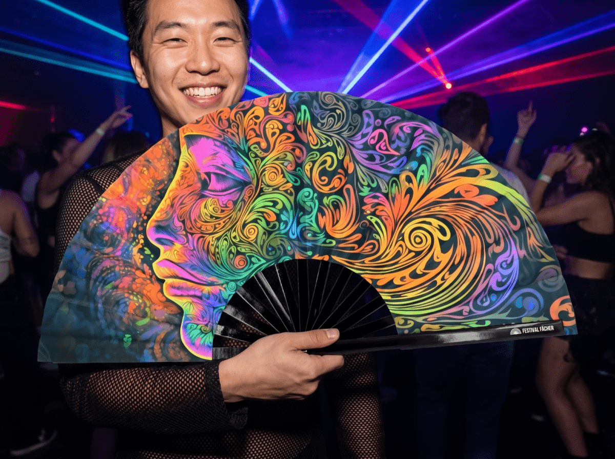 Festival Fans Psychedelic Wirbel Bunt voor psytrance & goa, Weergave 2