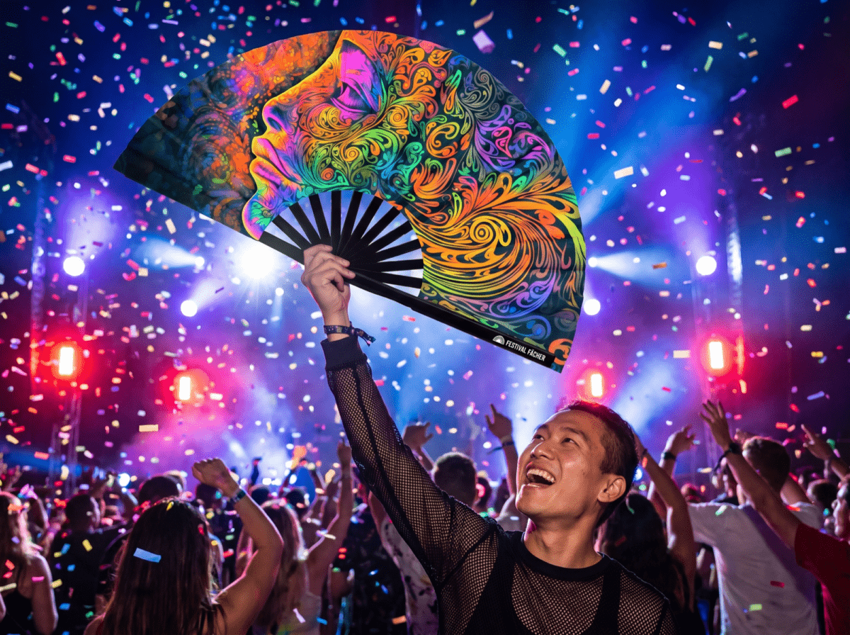 Festival Fans Psychedelic Wirbel Bunt voor psytrance & goa, Weergave 4