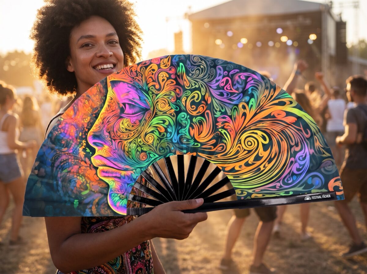 Festival Fans Psychedelic Wirbel Bunt voor psytrance & goa, Weergave 3