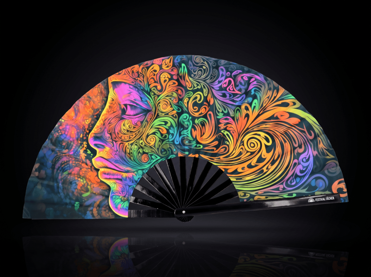 Festival Fans Psychedelic Wirbel Bunt voor psytrance & goa