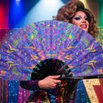 Festival Fan Psychedelic Mandala Paars voor psytrance & Rave, Weergave 5
