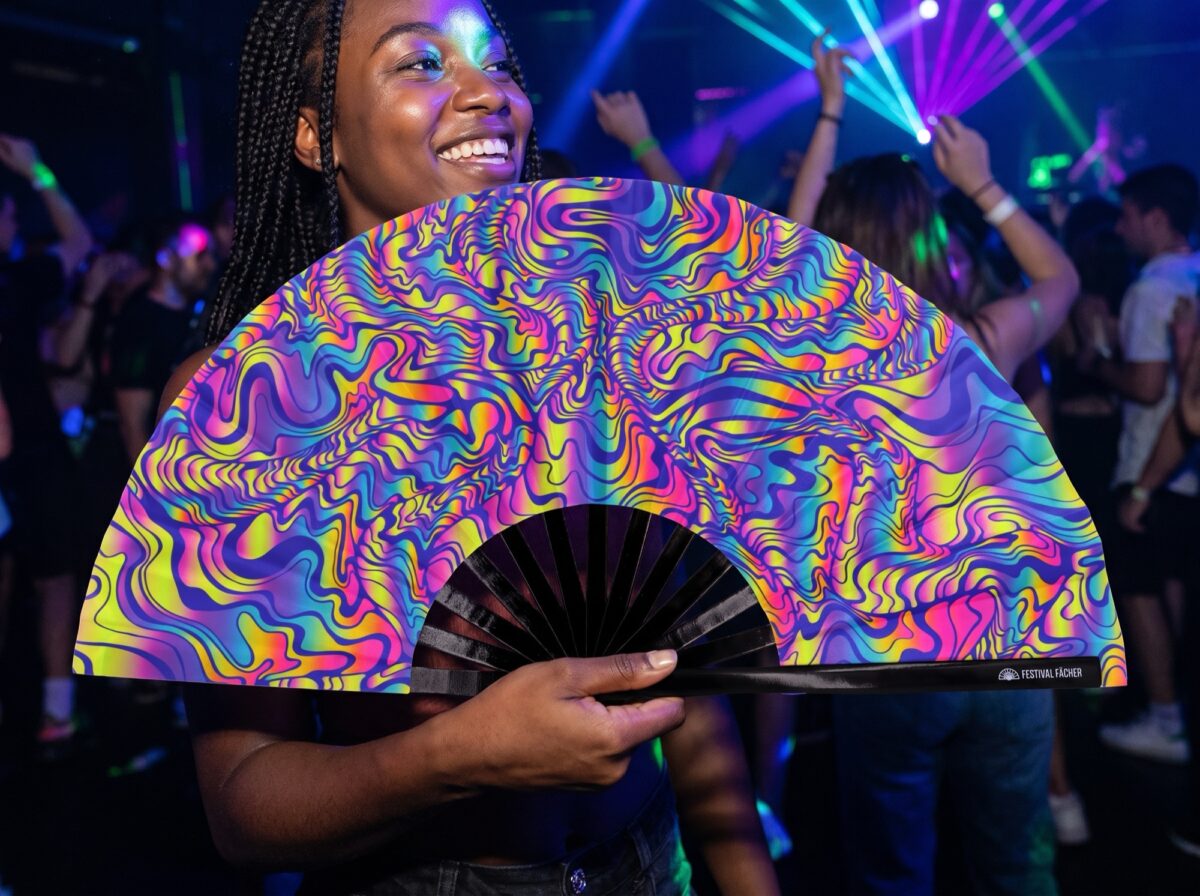 Festival Fan Psychedelic Melt Paars voor Goa & Psytrance, Weergave 2