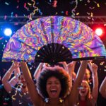 Festival Fan Psychedelic Melt Paars voor Goa & Psytrance, Weergave 4