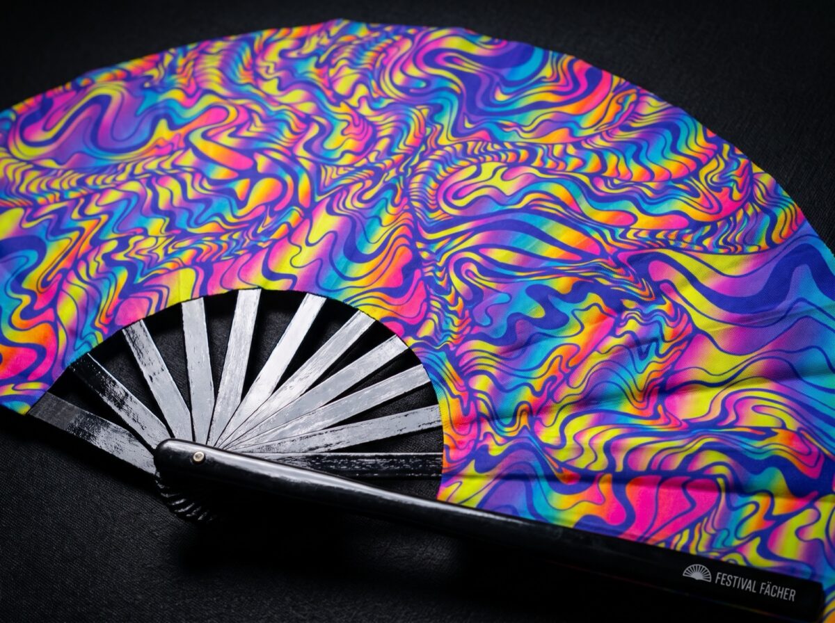 Festival Fan Psychedelic Melt Paars voor Goa & Psytrance, Weergave 5