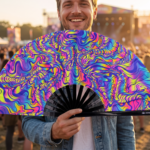 Festival Fan Psychedelic Melt Paars voor Goa & Psytrance, Weergave 3
