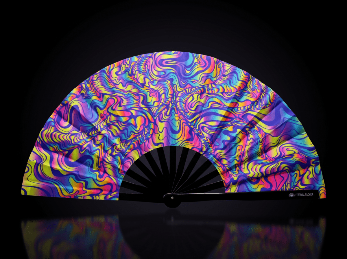 Festival Fan Psychedelic Melt Paars voor Goa & Psytrance