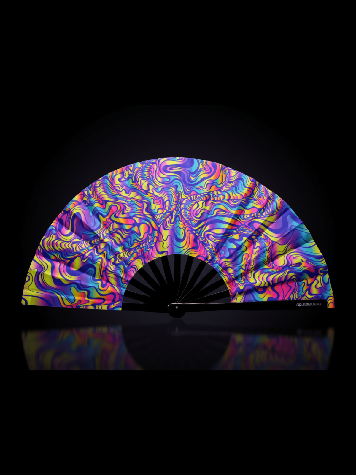 Festival Fan Psychedelic Melt Paars voor Goa & Psytrance