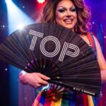 Festival Fan „TOP” in zwart, rave- en Pride-statement, Weergave 5