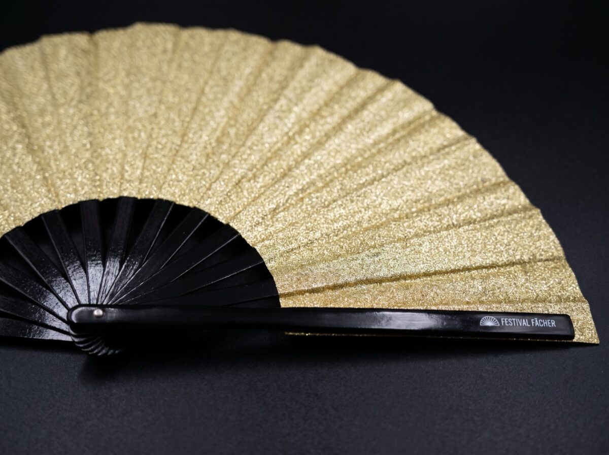 Festival Fans met goudglitter voor festivals en feestjes, Weergave 5