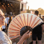 Festival Fans van koper met holografisch effect voor festivals en Raves, Weergave 3