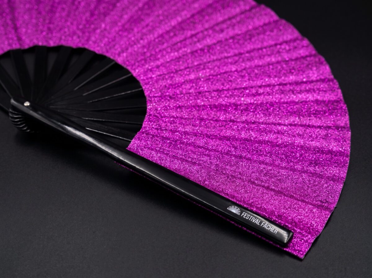 Festival Fans met glitter voor festivals en feestjes, Weergave 5