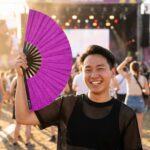 Festival Fans met glitter voor festivals en feestjes, Weergave 3