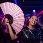 Festival Fan Roze glitter voor festivals en feestjes, Weergave 2