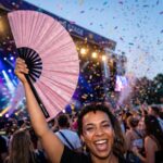 Festival Fan Roze glitter voor festivals en feestjes, Weergave 4