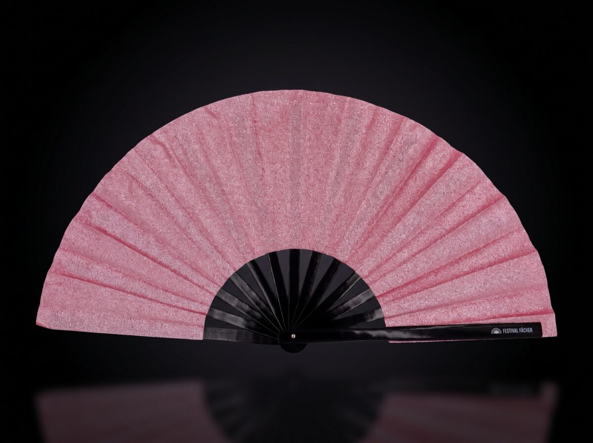 Festival Fan Roze glitter voor festivals en feestjes